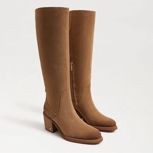 Sam Edelman Suede Tan Heeled Boots